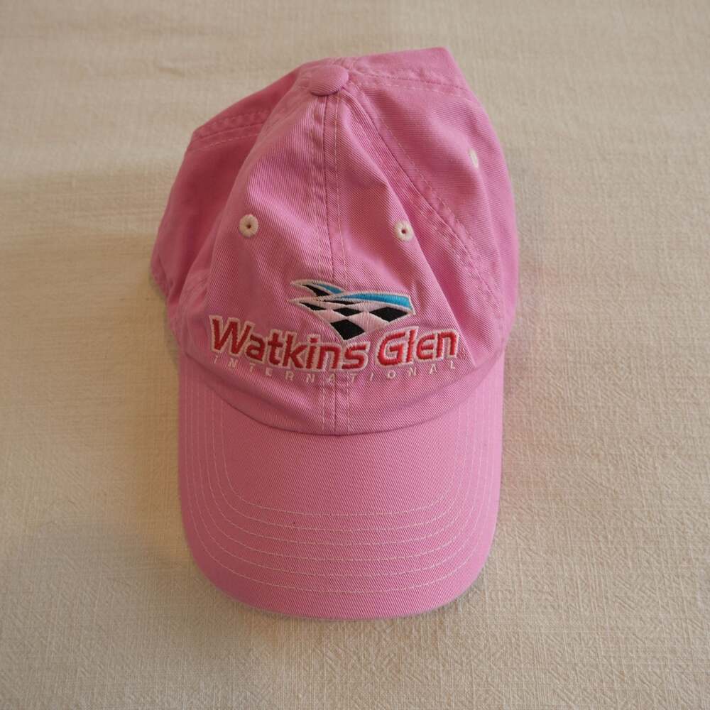 Watkins Glen Hat American Needle Pink Embroidered Baseball Cap NASCAR